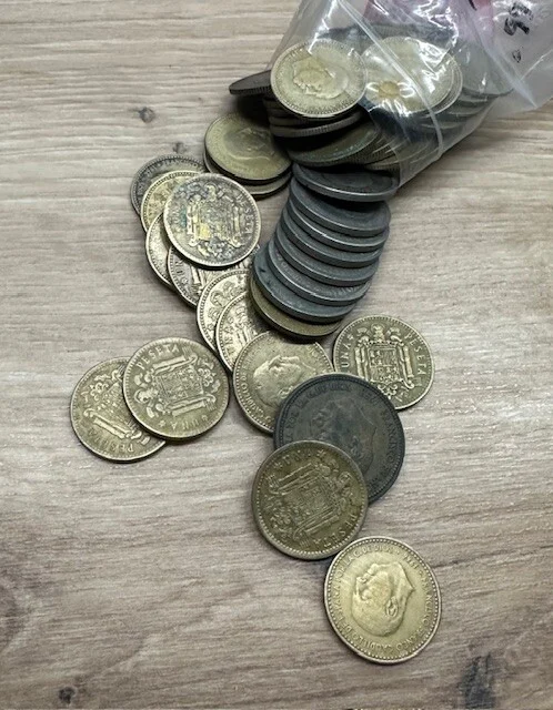 Lote de monedas españolas de Francisco Franco