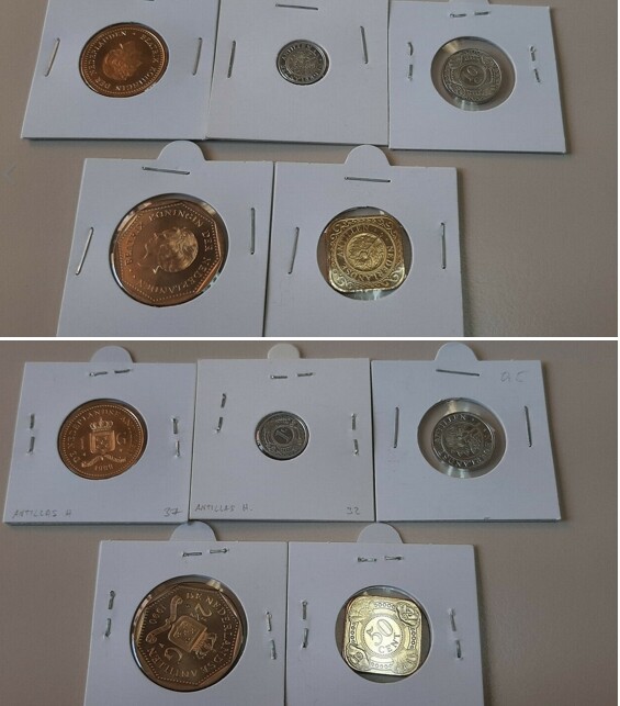 5 Monedas Antillas Holandesas Sin Circular