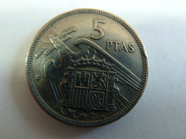 5 PESETAS 1957 ESTRELLA 72 EBC
