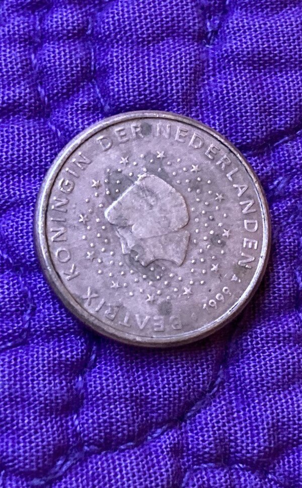 Moneda 1 céntimo. Beatrix Holanda año 1999.