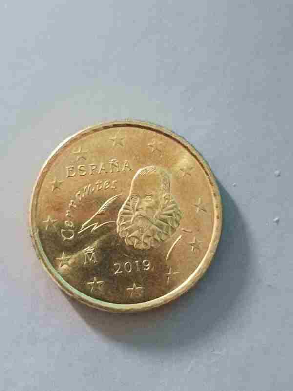 Moneda de 50 centimos euro Cervantes 1999
