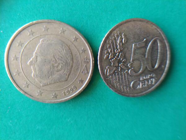 50 centimos Belgica 2002