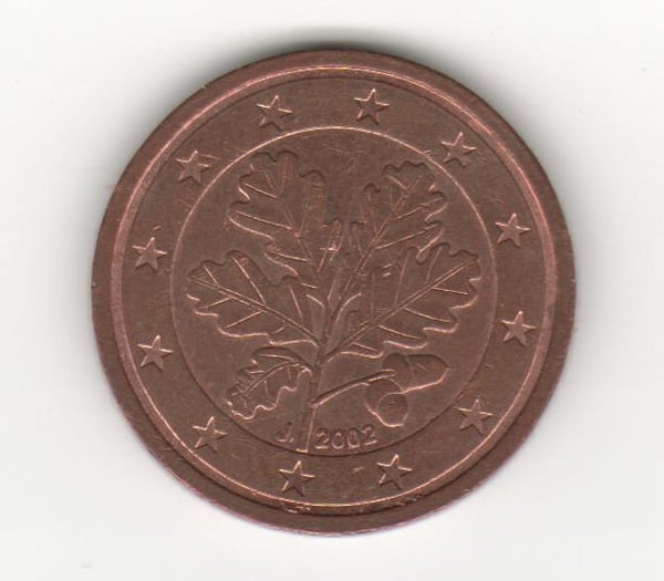 Moneda Alemania 2 céntimos 2002