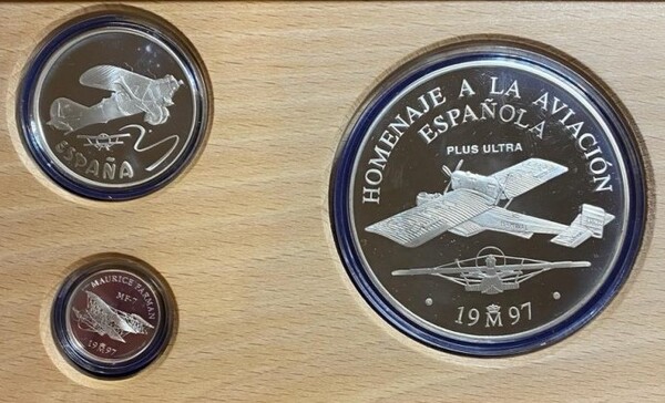 1997-España Homenaje a la Aviación Española 1-5 y 25 €