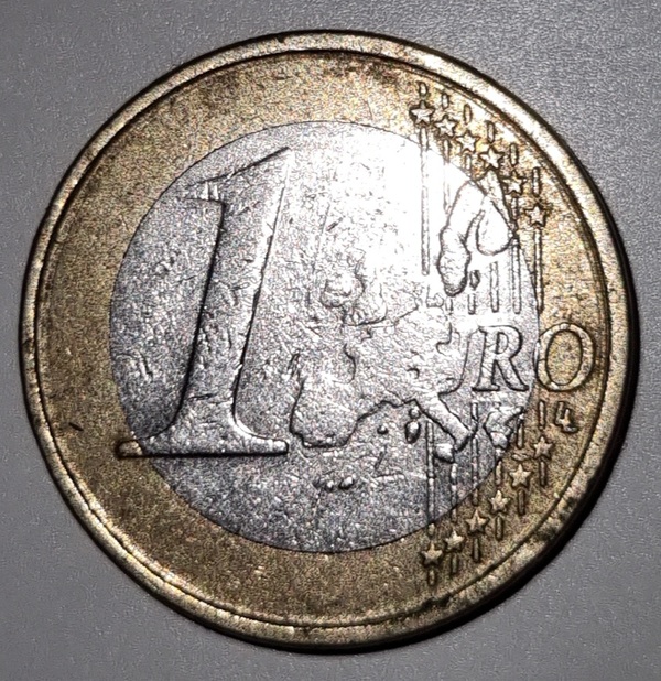 1 Euro Bélgica 1999 ÚNICA error mapa