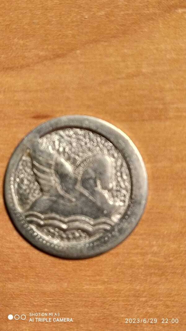 Moneda Pegasus muy antigua