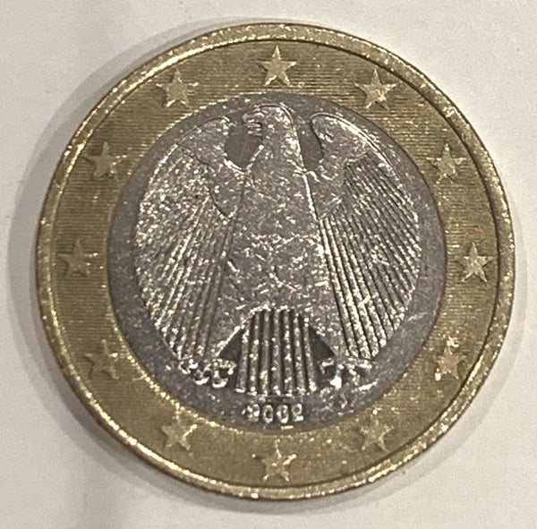 Moneda Un Euro (1€) Águila 2002 Alemania