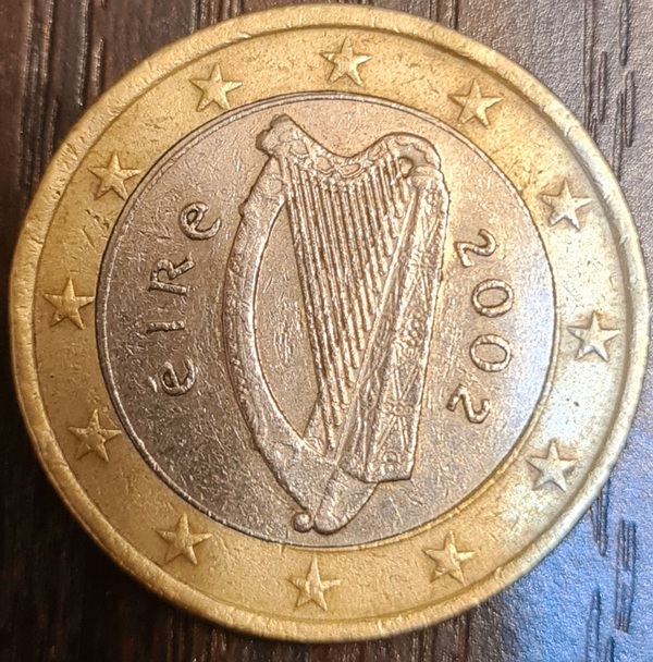 Moneda 1 euro Irlanda 2002