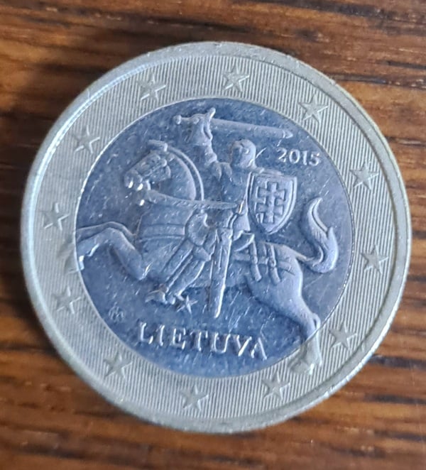 1 euro 2015-2021 de Lituania