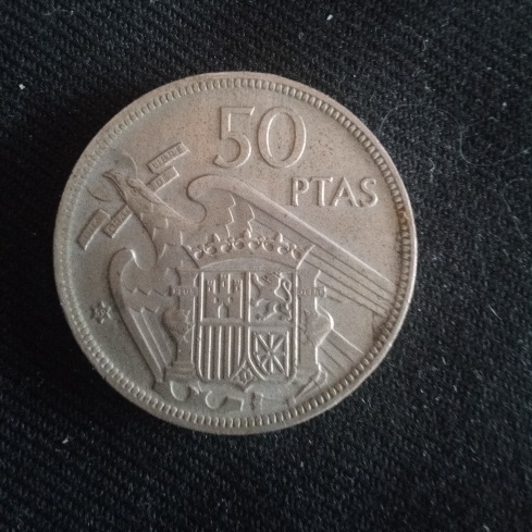 50 ptas 1957 francisco franco españa