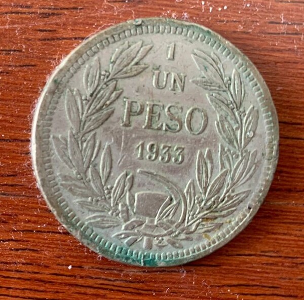 1 Peso Chile 1933