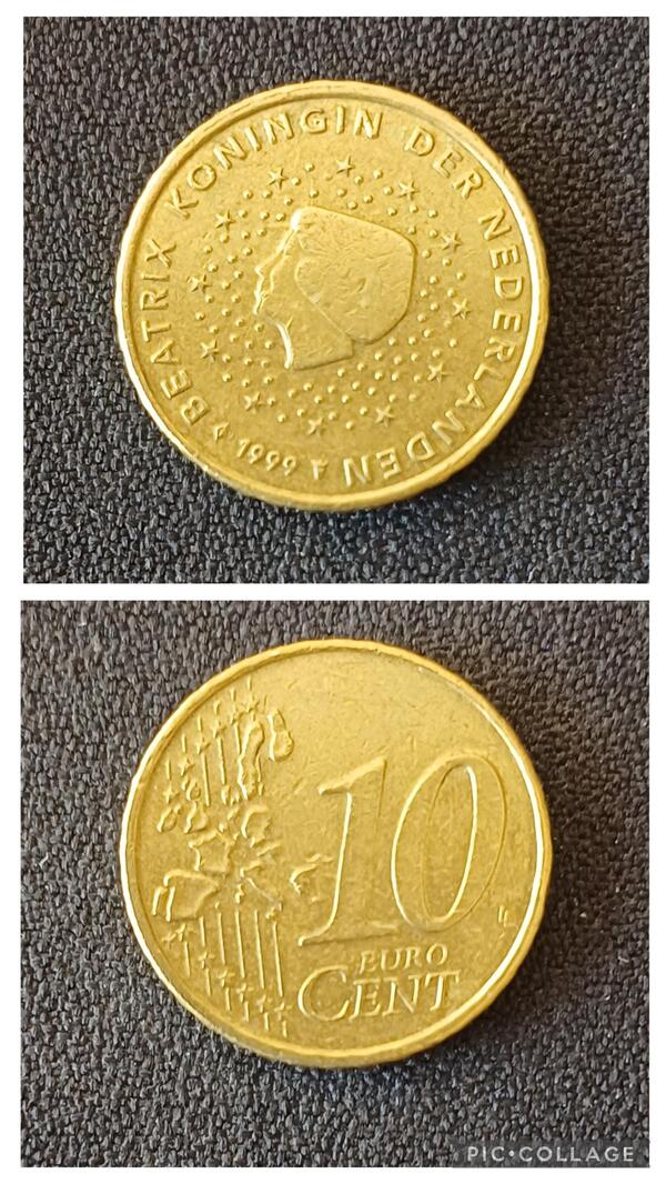 10 centimos Holanda 1999