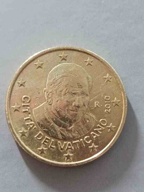 Moneda 50 centimos euro  Vaticano 2010