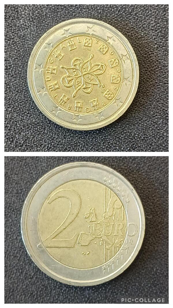 2 euros Portugal 2002 con error