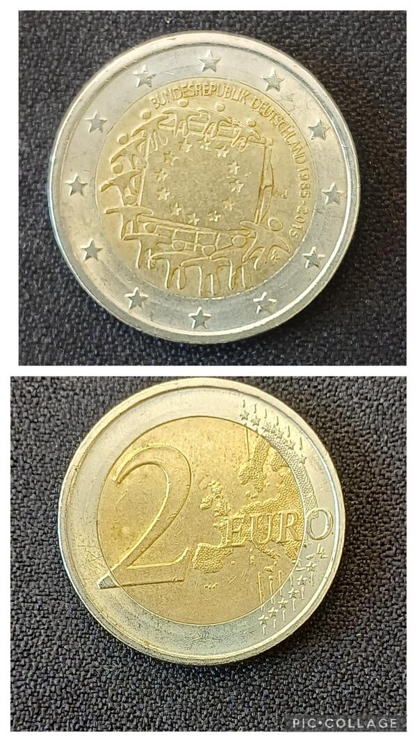 2 euros Alemania 1985-2015 conmemorativa con error