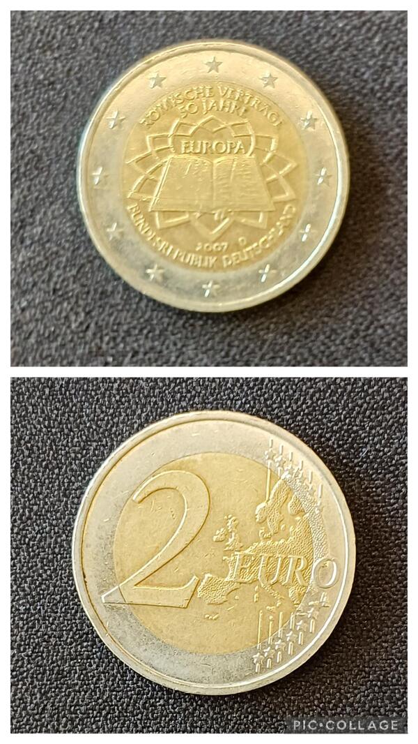 2 euros Alemania 2007 Tratado de Roma
