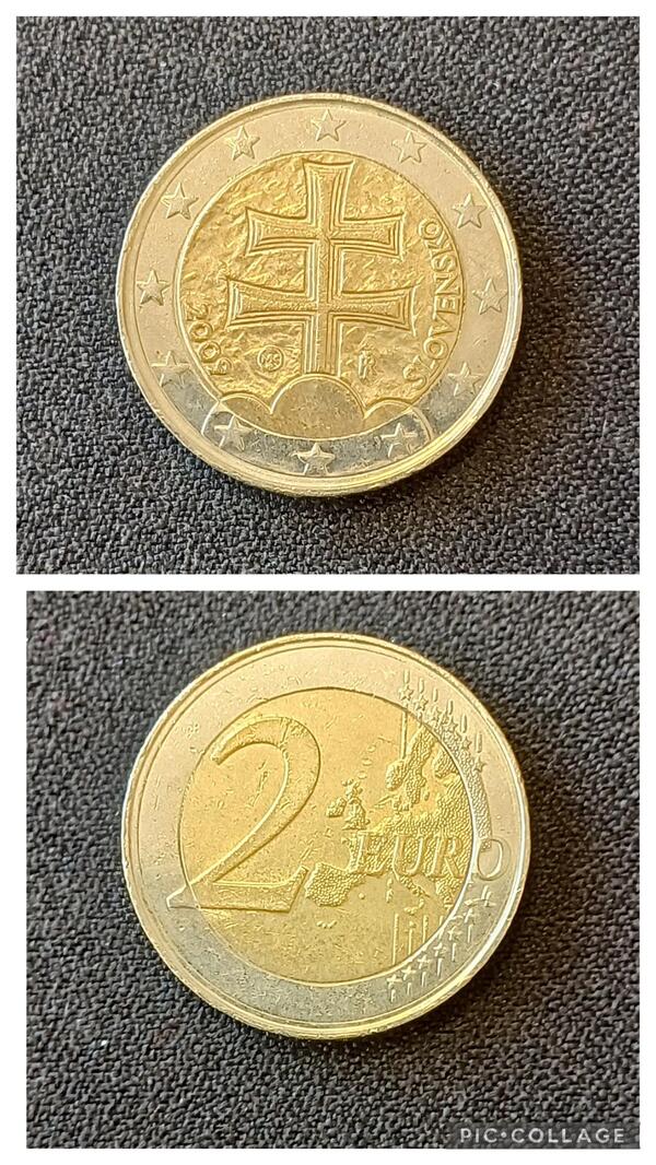 2 euros Eslovaquia 2009