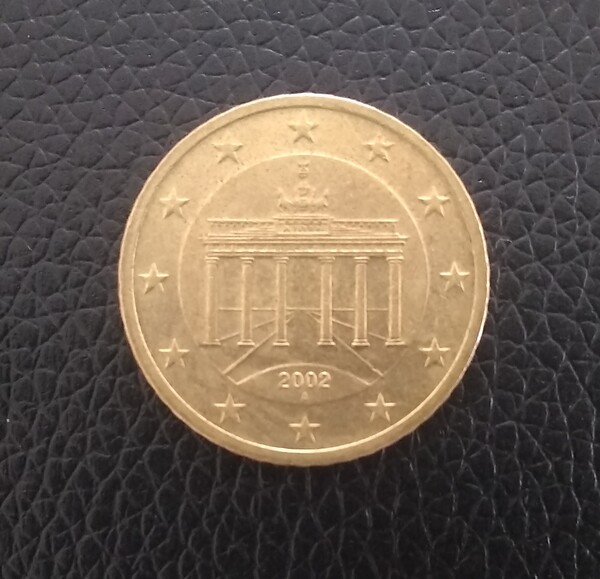 50 EURO CENT ALEMANIA 2002 A