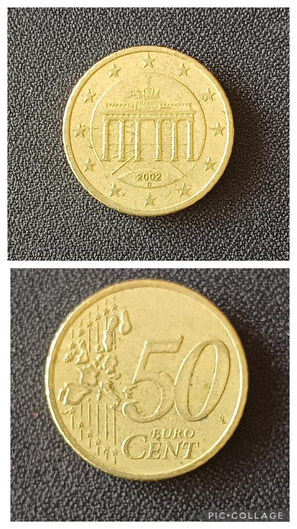50 centimos Alemania 2002 D