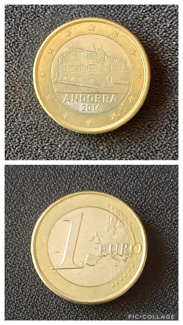 1 euro Andorra 2016