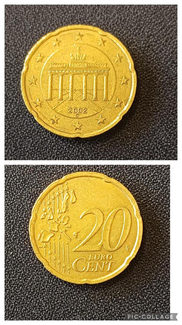 20 centimos Alemania 2002 D