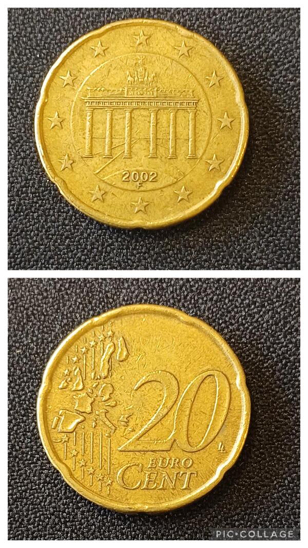 20 centimos Alemania 2002 F
