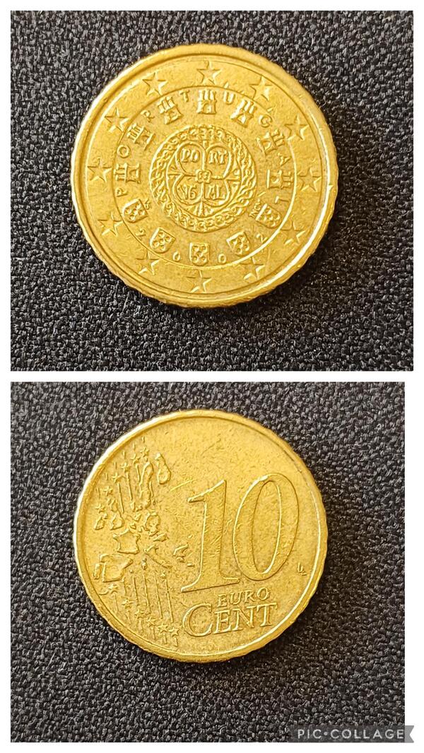 10 centimos Portugal 2002