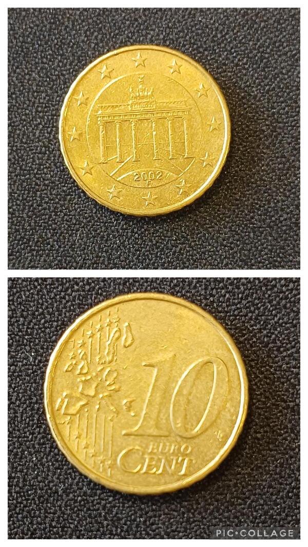 10 centimos Alemania 2002 F