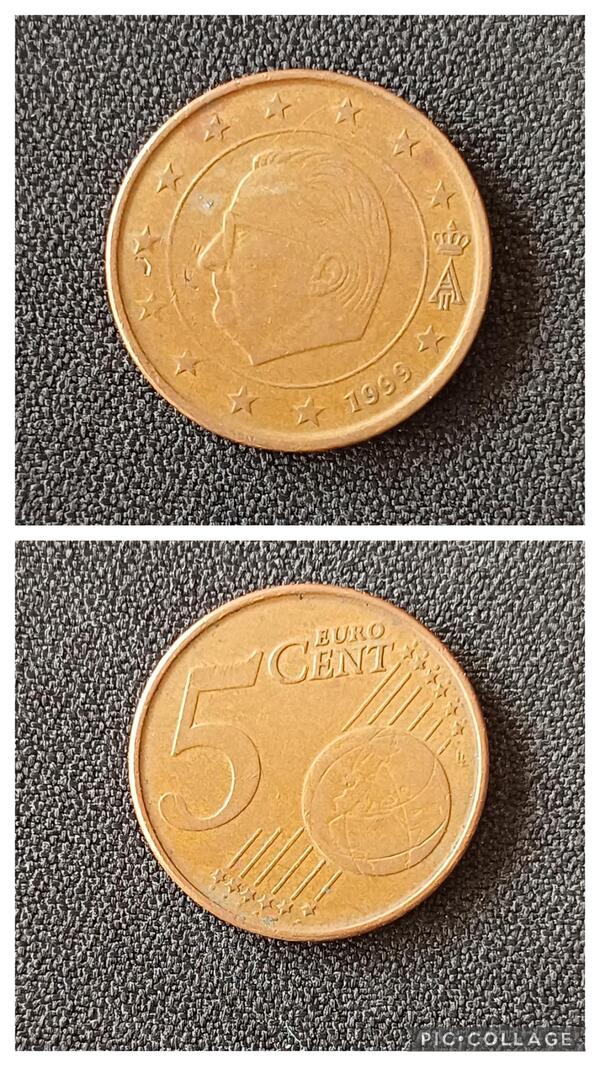 5 centimos Belgica 1999