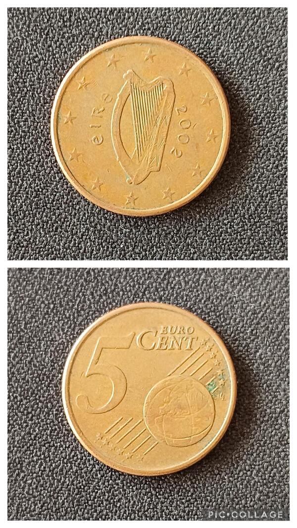 5 centimos Irlanda 2002
