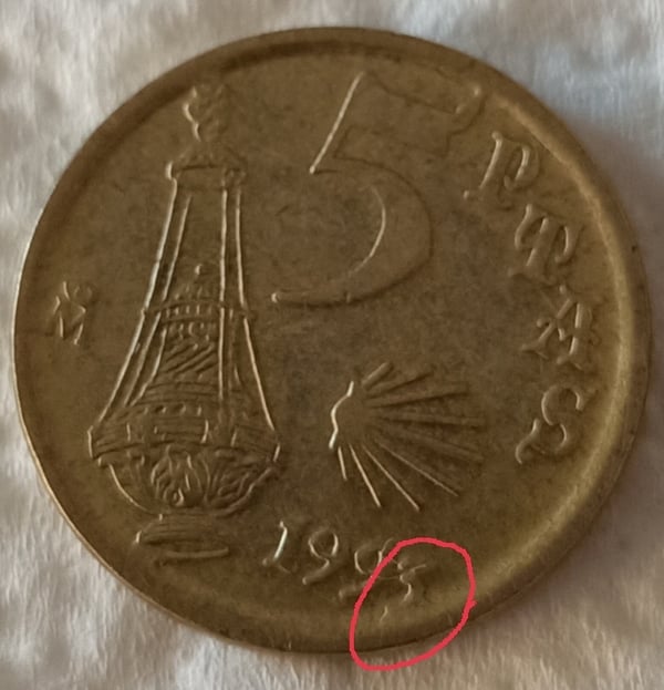 Moneda 5 pesetas 1993