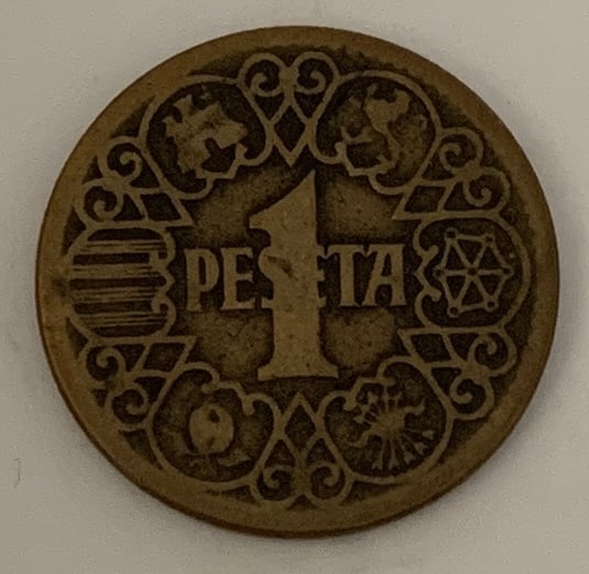 1 peseta 1944