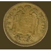 2,5 pesetas 1953 solo una estrella