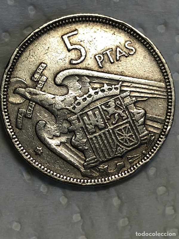 5 Monedas de 5 pesetas 1957
