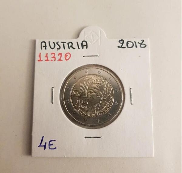 2€ conmemorativa Austria 2018 SC