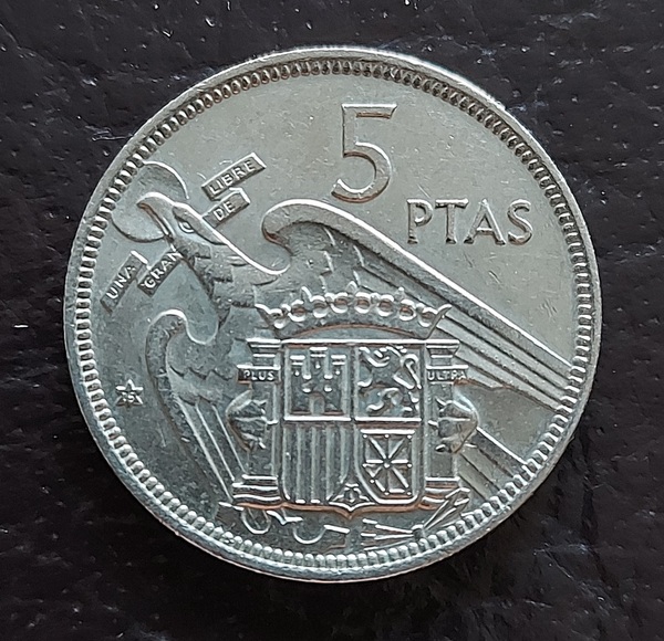 Moneda 5 Pesetas España 1957