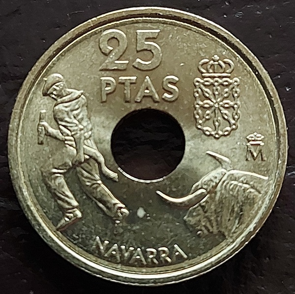 Moneda 25 Pesetas España 1999 Conmemorativa