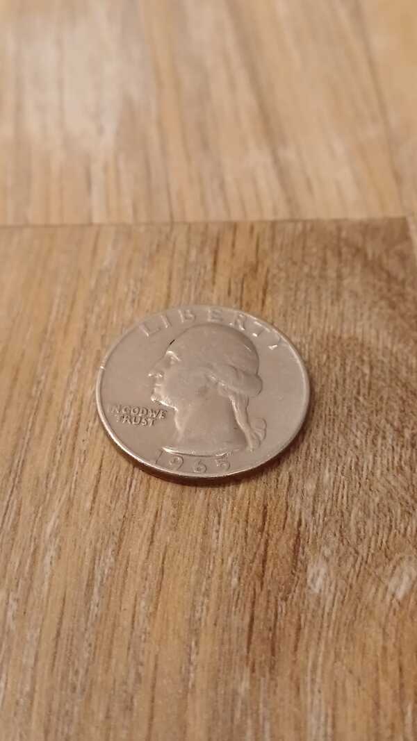 a quarter dollar 1965