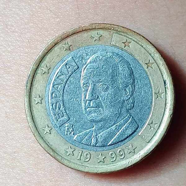 Moneda de 1 euro España de 1999