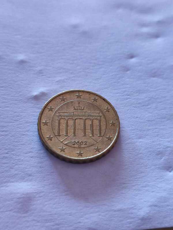Moneda de 10 céntimos de Alemania del año 2002