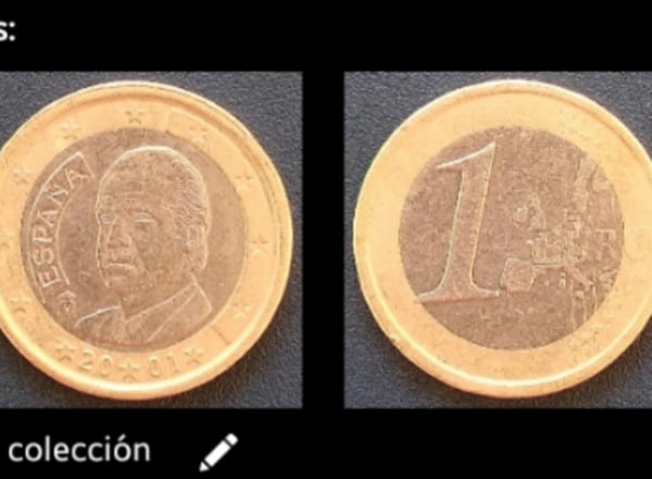 1 euro España año 2001