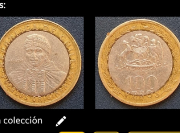 100 pesos chilenos año 2005