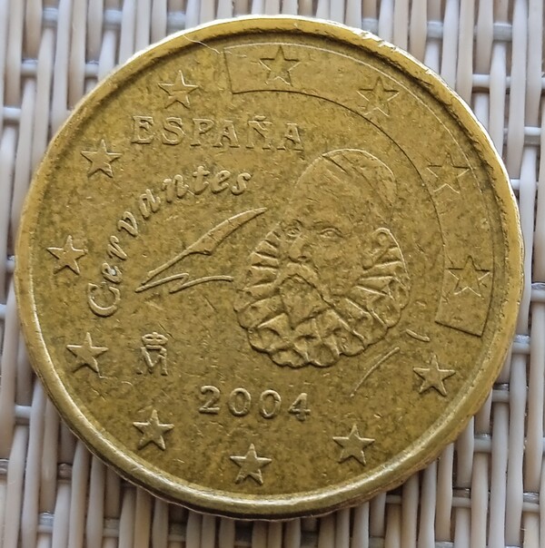 Moneda de 10 céntimos € 2004 Cervantes