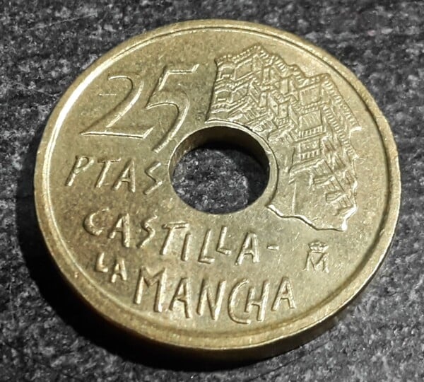 25 Pesetas Castilla-La Mancha 1996