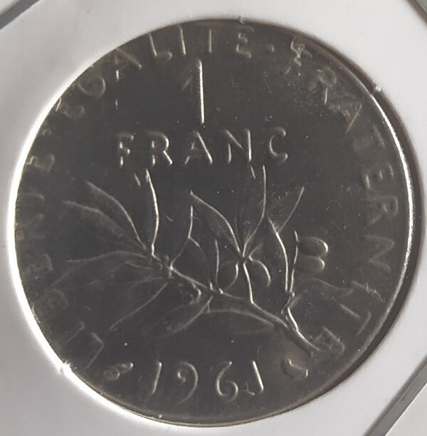 moneda FRANCIA 1 FRANCO 1961