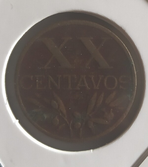 moneda PORTUGAL XX CENTAVOS 1958