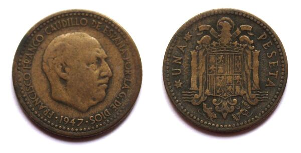 1 peseta de 1947 *53