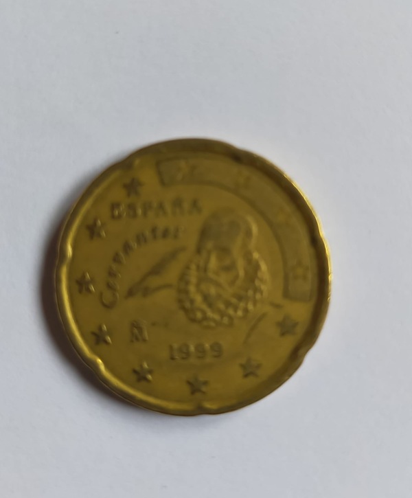 Moneda 20 céntimos año 1999