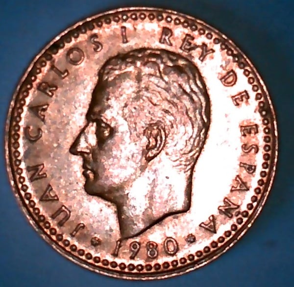 Una peseta del Rey Juan Carlos I del año 1980- Mundial82