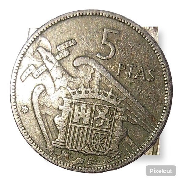 Moneda 5 peseta 1957*57